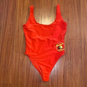 Baywatch red bathing suit